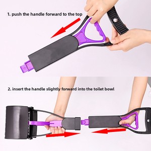 Ramasse-crottes pour chien portable, facile à transporter, avec long manche, vente en gros - Product Image 4