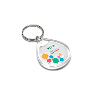 พวงกุญแจอะคริลิคใสทันสมัยคุณภาพสูงดีไซน์ดั้งเดิมพร้อมการพิมพ์ออฟเซ็ตส่วนตัว - Product Image 1