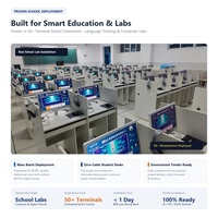 PC tout-en-un sécurisé PoE pour enfants, écoles et laboratoires, 23,8 et 27 pouces, sans surtension, Intel i5 i7, aluminium aéronautique, ordinateur de bureau AIO