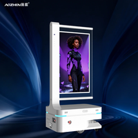 Robot de Servicio con IA, Kiosco Interactivo Humanoide Digital, Robot de Recepción Inteligente con Pantalla Táctil de 43 Pulgadas e Interacción por Voz