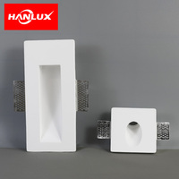 Base de lampe encastrée GU10/MR16 en plâtre avec support pour montage au plafond pour éclairage spot/accent