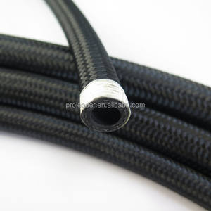 Selang Fleksibel Berlapis Nilon Hitam CPE Karet dengan Jalinan Baja Tahan Karat SAE J1532 untuk Otomotif AN4 AN6 AN8 AN10 AN12 AN16 AN20 - Product Image 5