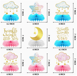 DAMAI - Decoración de Mesa de Panal de Abeja para Fiestas de Cumpleaños de Niñas, Revelación de Género, Centro de Mesa de Papel - Product Image 5