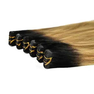 26in băng trong phần mở rộng tóc 100 tóc con người tùy chỉnh màu sắc băng trong Remy con người mở rộng tóc Châu Âu