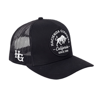 Gorra Trucker de 5 Paneles de Malla de Algodón para Deportes al Aire Libre, con Logotipo Personalizado, Gorras para Hombre, Gorra Negra al por Mayor para Hombres