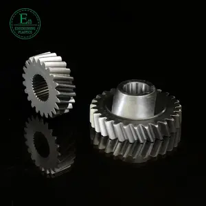 Suku Cadang Cnc Roda Gigi Transmisi Hobbing Roda Kemudi Mobil Bahan Baja Bevel Pinion Spiral Bevel Gear