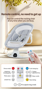 2025 nuevo modelo bebé mecedora eléctrica plegable recién nacido 5 en 1 multifuncional bebé cuna vibración Musical columpio cama - Product Image 5