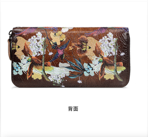 Long Wallet Purse for Women Girls Genuine Cow Leather Fashion <b>Clutch</b> Shoulder Bags Handbag Multifunction - Product Image 2