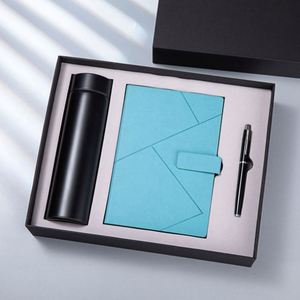 Customized Logo Premium PU Leather Notebook and Pen Gift Set With Water Bottle Business Diary A5 <b>Journal</b> Corporate Gift Box Set - Product Image 1