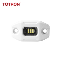 Aluminio fundido a presión 6 Chips UTV rueda luces blanco puro LED RGB Rock Light para camión UTV ATV JEEP Offroad