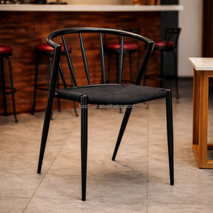 Chaises de salle à manger antidérapantes, 2 pièces/carton, capacité de charge (≥150kg), siège en corde, vente en gros, livraison rapide, directement de l'usine - Product Image 1