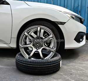 Jantes forgées chromées T7r pour Honda Civic Lx <span class=keywords><strong>Accord</strong></span>, Volkswagen Polo Passat Mk7 Mk5 Golf, Nissan 350z 370z Gtr - Product Image 2
