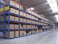 Palé de plástico plano de tipo europeo, almacenamiento industrial resistente