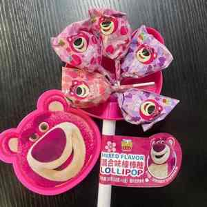 Toptan yüksek kaliteli şekerler çilek ayı şekilli lollipoplar 50g (5 adet) egzotik aperatif - Product Image 5