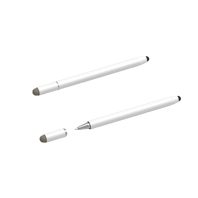 Aluminum Alloy 3-In-1 Ballpoint Pen With Both Touch and Writing Functions Practical Tablet Stylus