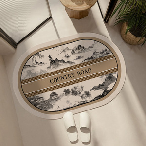 Nhà Và Khách Sạn Sử Dụng Chống-Trượt Nhà Bếp Và Phòng Tắm Tắm Mat Nhanh Chóng Làm Khô Nước Thấm Diatomaceous Trái Đất Thảm - Product Image 3