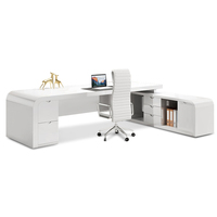 Bureau de direction moderne haut de gamme, mobilier de bureau de luxe, bureau de direction pour PDG, PDG, directeur général