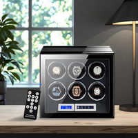 BLUETIDE 2025 <strong>Best</strong>-<strong>Selling</strong> Eco-friendly <strong>Automatic</strong> Vertical Winding 6-Slot Mechanical <strong>Watch</strong> Turner <strong>Winder</strong> Box Cases Customizable