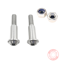 Kit de vis de levier de frein en acier inoxydable SOMOTO Taiwan SUS304 UFO M6x31mm Spécialisé pour les systèmes à double disque Raw TIB & BKP