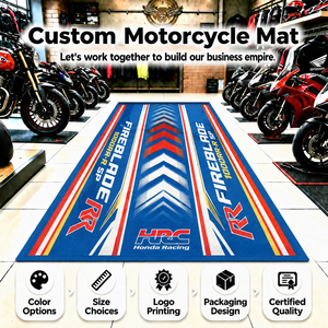 Tapete Personalizado para Garaje <span class=keywords><strong>de</strong></span> Motocicletas, Tejido <span class=keywords><strong>de</strong></span> Bucle, Material <span class=keywords><strong>de</strong></span> PVC y Poliéster para Uso en Exteriores - Product Image 1
