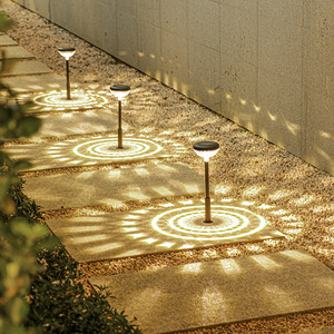 Solar Garden <b>Lights</b> Outdoor Waterproof LED Pathway <b>Lights</b> For Yard Lawn Patio Decoration With Solar <b>Panel</b> And Battery Included - Product Image 2