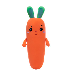 <span class=keywords><strong>Almohada</strong></span> en forma de comida de muñeca bonita larga al por mayor <span class=keywords><strong>almohada</strong></span> de juguete de peluche de zanahoria divertida de fruta vegetal - Product Image 1