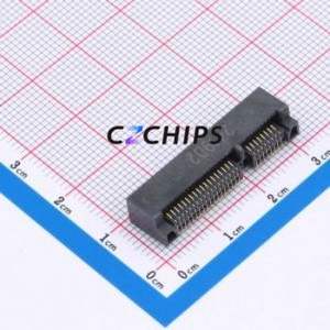 X1304WVS-52C-LPV01 PCI/PCIe Connector SMD Connector mPCI-E 52P 36P Horizontal Mount - Product Image 1