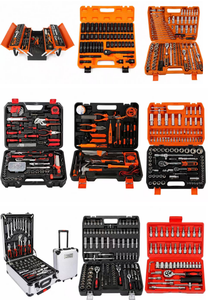 ชุดเครื่องมือซ็อกเก็ต 171 ชิ้น ขนาด 1/4", 3/8" และ 1/2" พร้อมด้ามจับแบบสามสีสำหรับงานช่างที่ครอบคลุม - Product Image 2