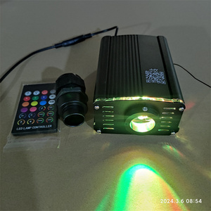 0.75mm Fiber 600pcs 3m Mobile APP <strong>Control</strong> Fiber Optic Light Engine DC12V Twinkle RGB for Room Ceiling and Car Roof Starlight - Product Image 3