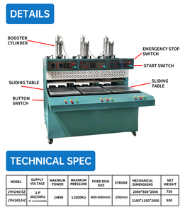 «Máy ép bọt EVA | Giày trên embosser | Đế đúc thiết bị-jingshun 3 trạm nóng/lạnh" - Product Image 3
