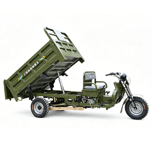 200cc Gasoline Tricycle Two-seater Three Wheel Car With Reinforced <b>Box</b> Motorcycle Dump Truck for Sand and Stone Transport - Product Image 2