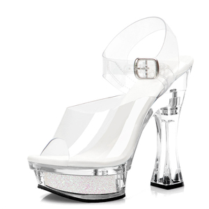 Sandali con Tacco a Spillo da 14cm Stile Esotico e Gotico, Scarpe Erotiche da Letto, Accattivanti per Drag Party, Nightclub e Bar - Product Image 5