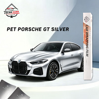 Film de covering automobile en vinyle PVC effet métal liquide argenté changeant de couleur, rouleau de film aluminium Mercury GT argenté pour carrosserie, vente en gros