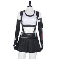 Costume de cosplay pour femmes adultes, Final Fantasy VII Remake, ensemble complet, robe sexy en polyester, Halloween, fête de carnaval et enterrement de vie de jeune fille