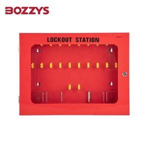 BOZZYS Estación de <span class=keywords><strong>gestión</strong></span> de bloqueo de seguridad de gran capacidad de acero rojo Puede contener alrededor de 40 etiquetas utilizadas para <span class=keywords><strong>gestión</strong></span> industrial - Product Image 2