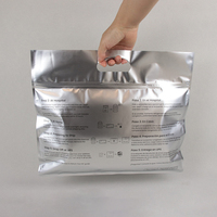Vente en gros d'emballages de vêtements en aluminium laminé imperméable de haute qualité avec logo personnalisé Sac refermable à poignée zip-lock pour shopping en plastique