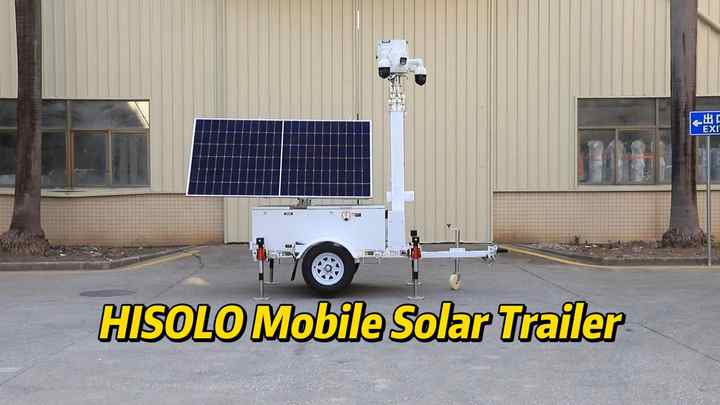 Biglux Security Camera with Mobile Solar Trailer for off Grid