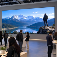 Écran LED fixe intérieur P1.25 sans ventilateur en aluminium moulé sous pression, mur vidéo commercial pour salle d'exposition, fourniture AV professionnelle
