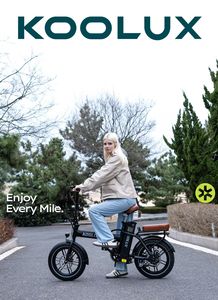 Vélo électrique pliable KOOLUX X10 à moteur arrière sans balais 7 vitesses, batterie lithium, pneus larges, vitesse maximale 25 km/h, freins à disque - Product Image 3