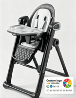 Chaise haute pour bébé Bayho 4-en-1, balançoire électrique, table à langer et chaise de jeu, position assise et inclinable, convient aux enfants de 0 à 3 ans