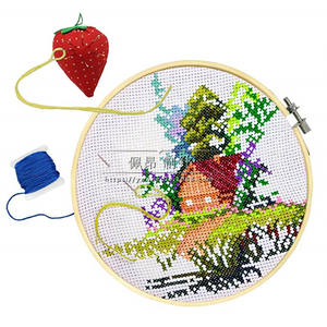 Kit <span class=keywords><strong>de</strong></span> costura redondo <span class=keywords><strong>de</strong></span> uso doméstico <span class=keywords><strong>de</strong></span> lujo, juego <span class=keywords><strong>de</strong></span> <span class=keywords><strong>punto</strong></span> <span class=keywords><strong>de</strong></span> cruz bordado a mano, hermosa combinación <span class=keywords><strong>de</strong></span> hilo, aguja rusa, tejer - Product Image 5