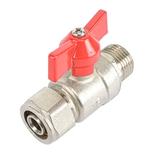 BSP Male Threads PN 30 Forged Brass PE Pipe Brass Ball Valve