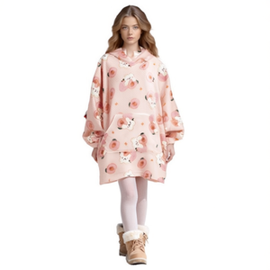 Chaqueta de Forro Polar con Capucha para Mujer, Estampado Digital, 100% Poliéster, Transpirable, Ropa de Esquí, Talla Adulto - Product Image 1