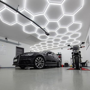 Kaltweiß LED Sechseckige Wand leuchte Karosserie Reparatur Decken leuchte Garage Arbeits lampe Rohr Produkt für die Auto pflege - Product Image 3