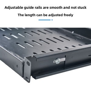 19 inch phổ có thể thu vào sâu kéo phân vùng Khay tiêu chuẩn phụ kiện tủ kính cường lực phía trước máy chủ mạng khay - Product Image 2