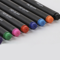 Feutres à pointe lisse de 8 couleurs vives, marqueur permanent résistant aux UV non toxique, parfait pour l'écriture et la peinture
