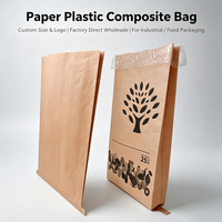 Sac d'emballage en papier kraft résistant à l'humidité, 25 kg, imprimé offset personnalisé, sac tissé composite en papier PP, directement du fabricant