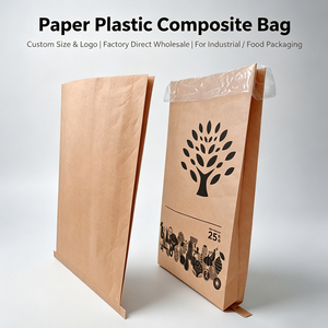 Bolsas de Papel Kraft Tejido de 25 kg Personalizadas por el Fabricante, Resistentes a la Humedad, Impresión Offset, Sacos Compuestos de Plástico PP - Product Image 1