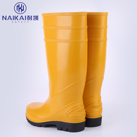 Bottes de travail antidérapantes en PVC au meilleur prix, bottes de pluie imperméables pour l'hiver, fabricant OEM ODM de 15 ans, bottes de neige légères