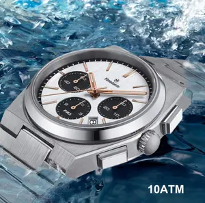 Custom Luxury Stainless Steel Wrist Watch Chronograph Quartz Watch For Men